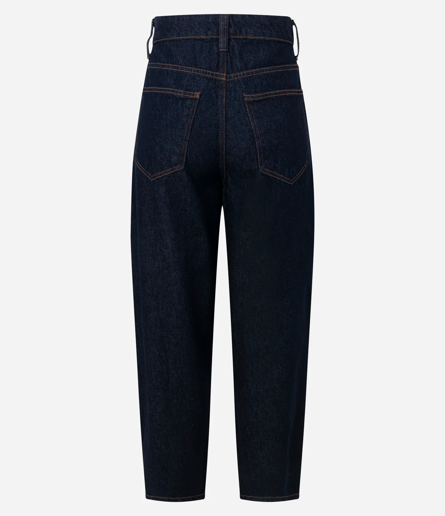 Dark Blue High Waist Carrot Fit Jeans