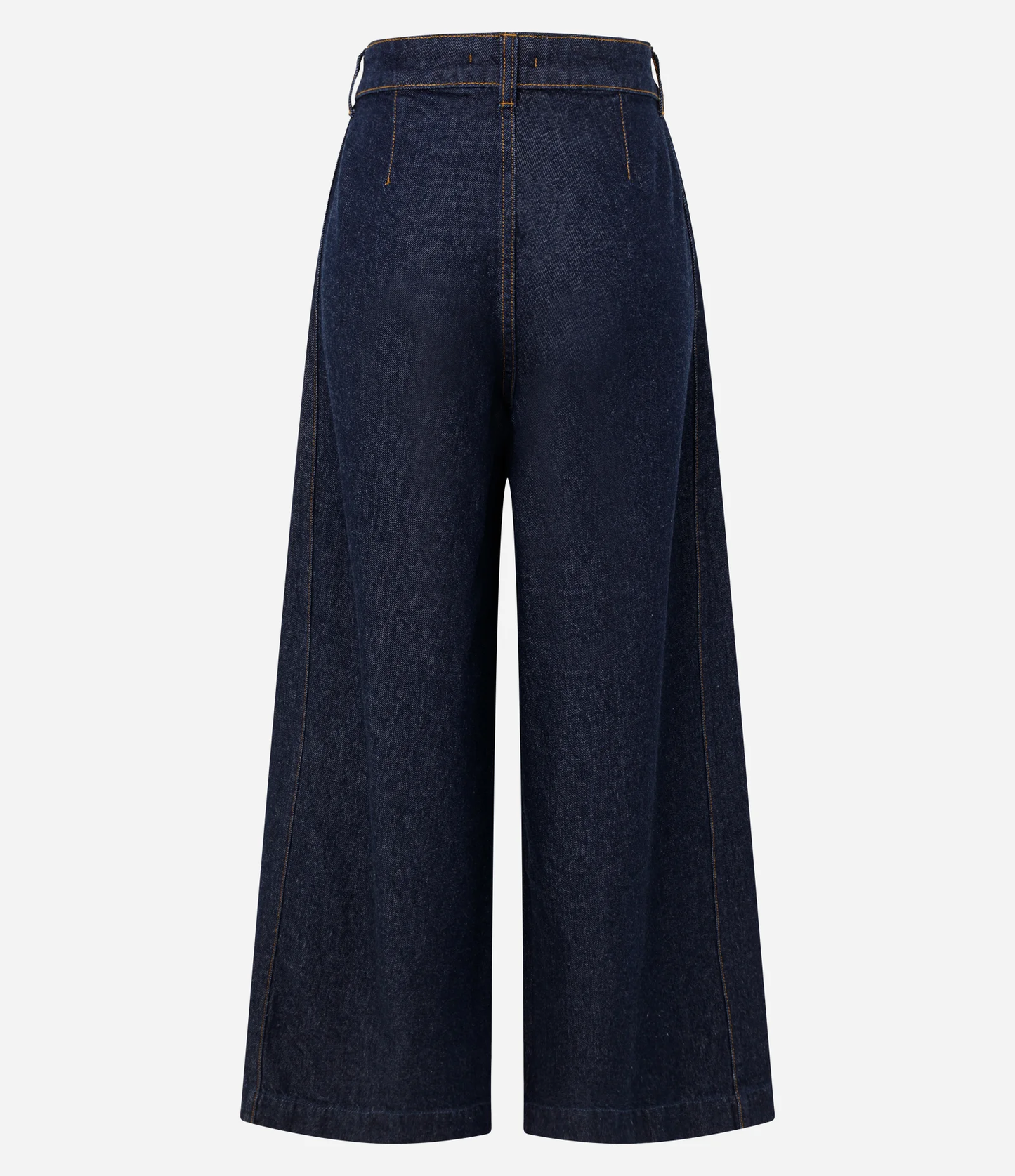 Dark Blue High Waist Wide Leg Palazzo Jeans