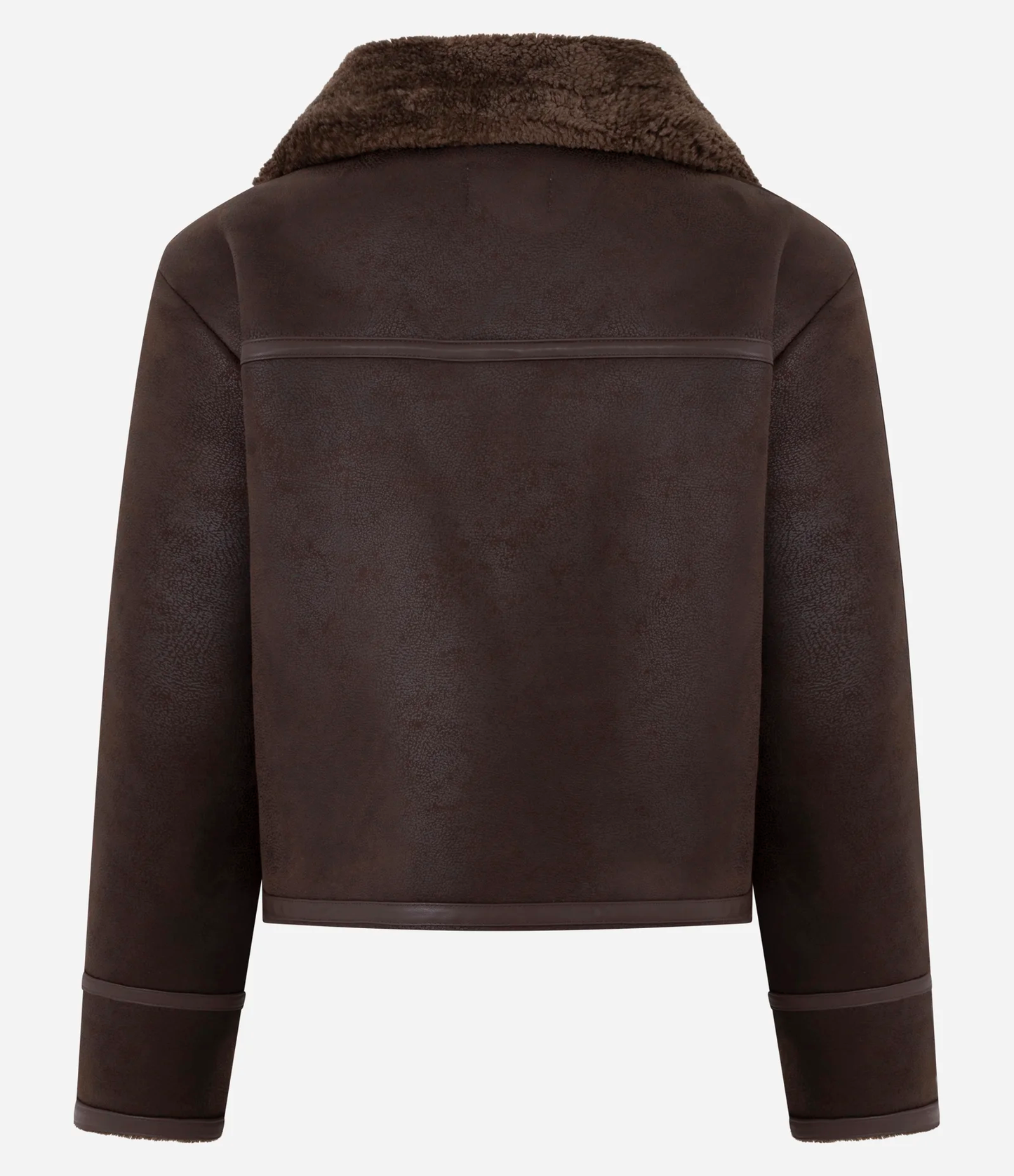 Heavy PU Faux Leather Jacket with Fur Lining